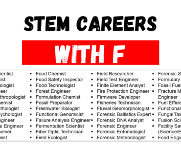 Top STEM Careers That Start With F