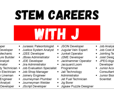 Top STEM Careers That Start With J
