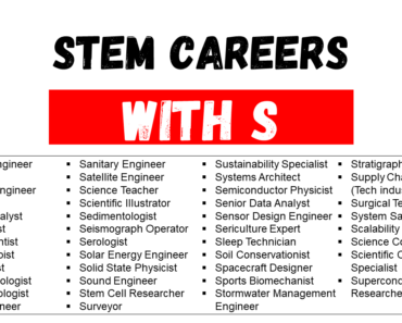 Top STEM Careers That Start With S