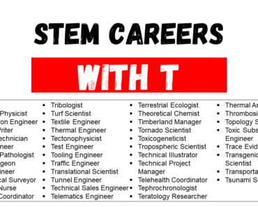 Top STEM Careers That Start With T