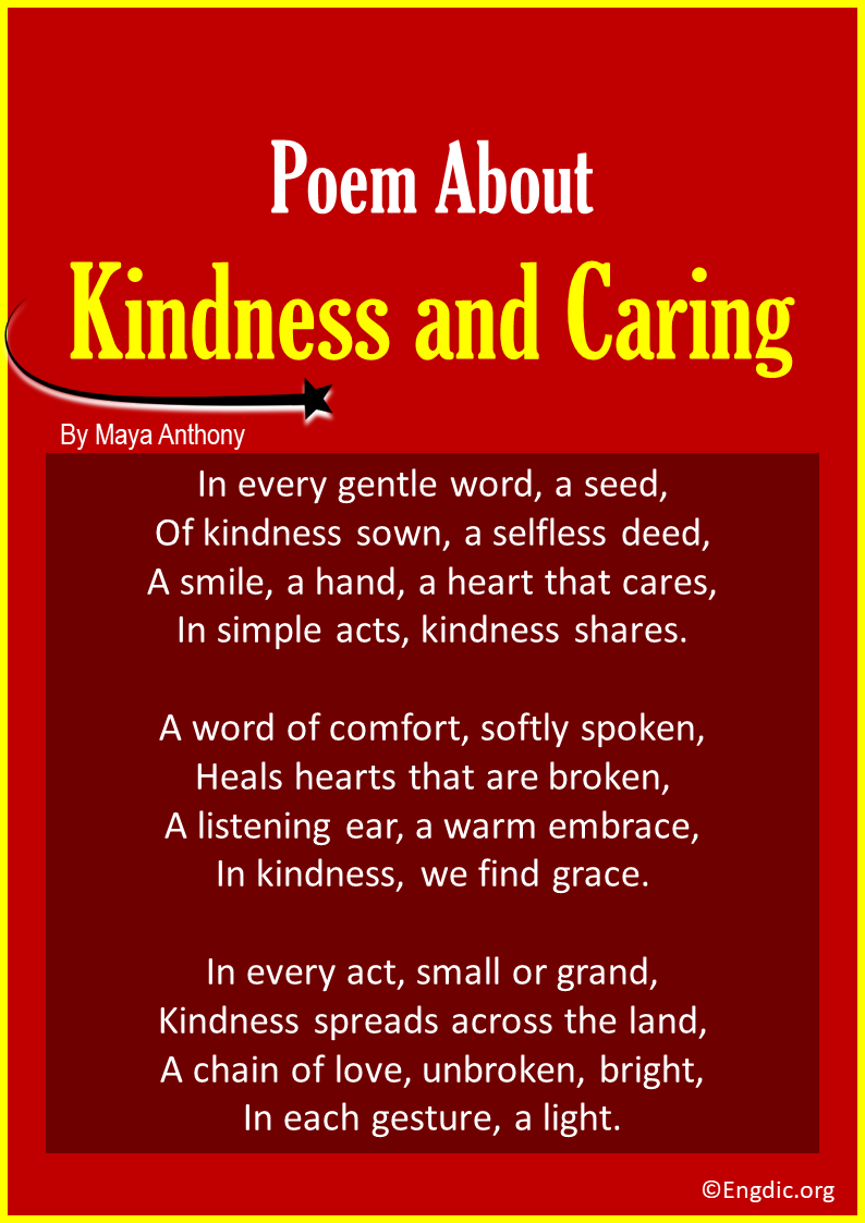 poems about Kindness and Caring