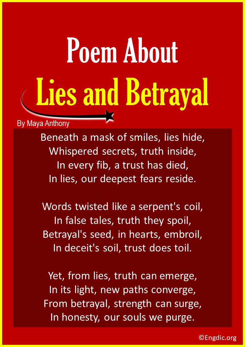 poems about Lies and Betrayal