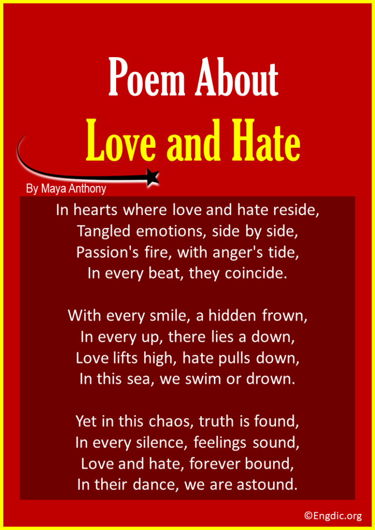 10 Best Poems about Love and Hate - EngDic