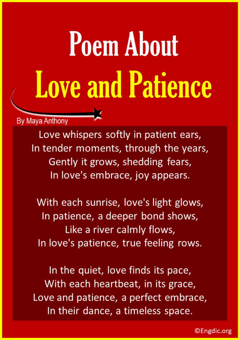 10 Best Poems about Love and Patience - EngDic