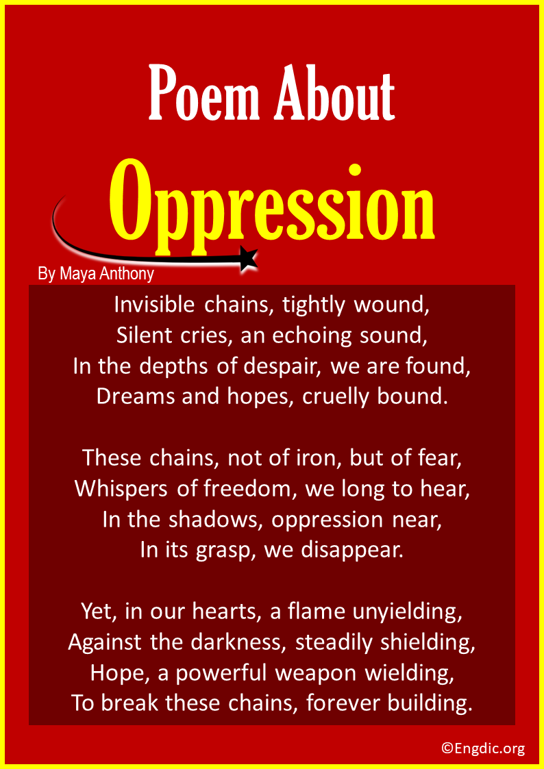 poems about Oppression