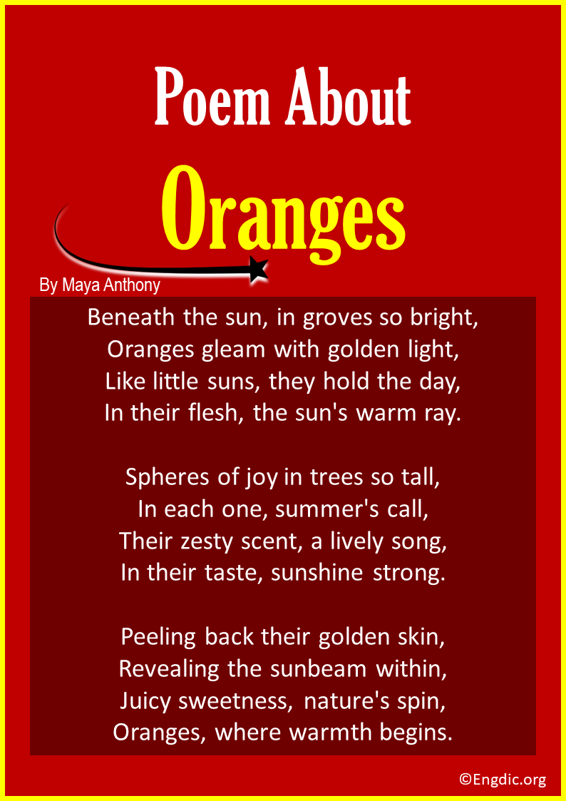 poems about Oranges
