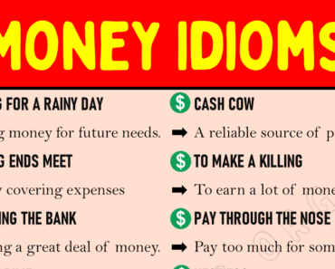30 Common Money Idioms That You Should Know!
