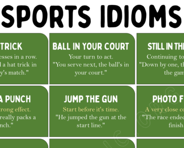 20 Sports Idioms That You Should Know!