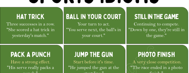 20 Sports Idioms That You Should Know!
