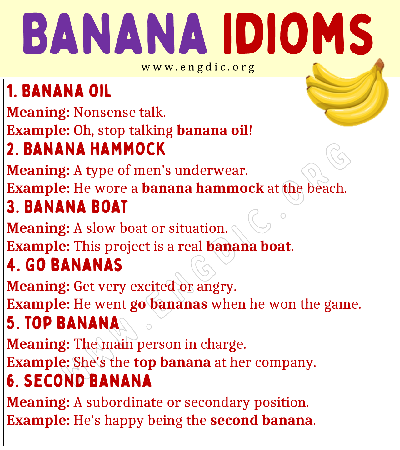 Banana Idioms