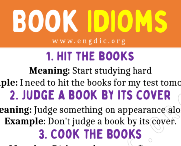 Book Idioms (With Meaning and Examples)