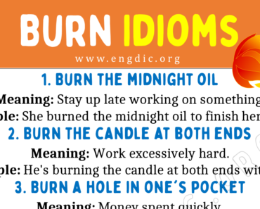 Burn Idioms (With Meaning and Examples)