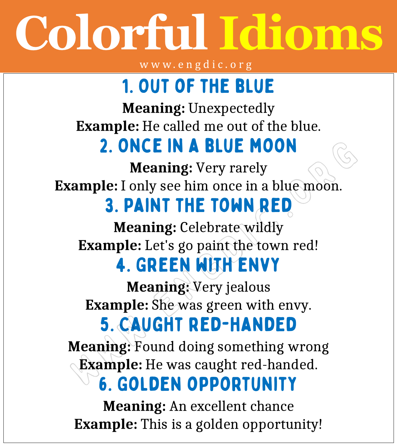 Colorful Idioms