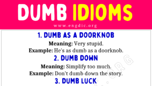 Dumb Idioms Copy