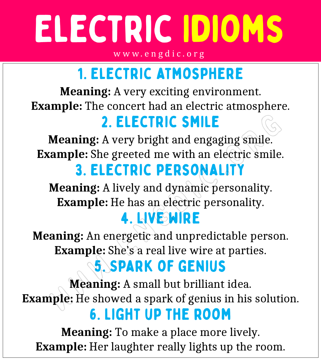 Electric Idioms