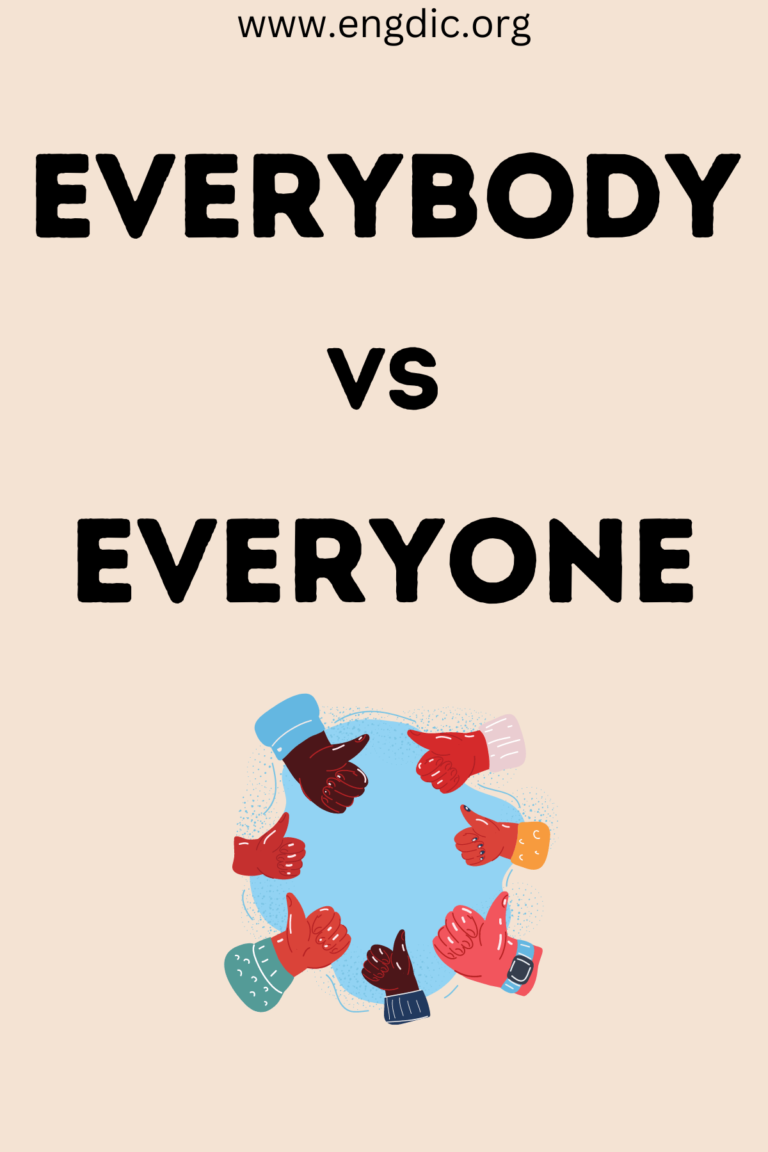 Everybody vs Everyone! What's the Difference? - EngDic