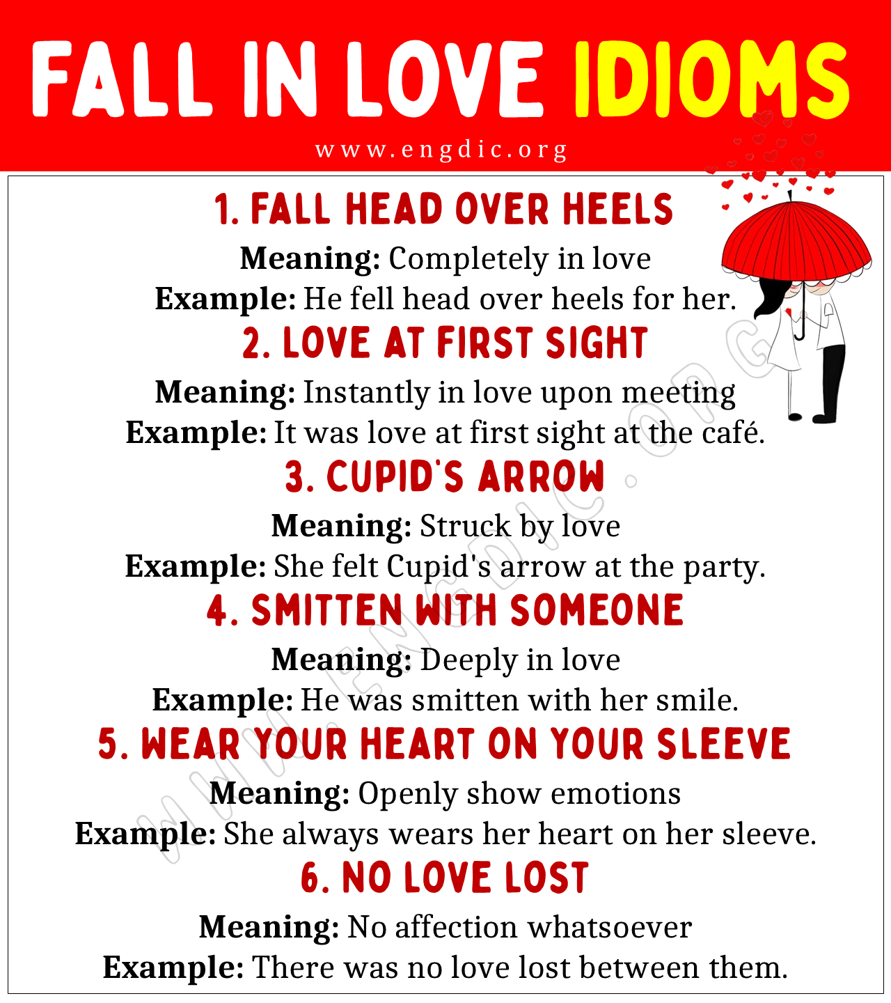 Fall In Love Idioms