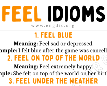 Feel Idioms (With Meaning and Examples)