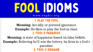 Fool Idioms Copy