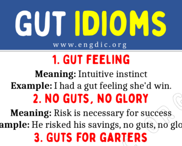 Gut Idioms (With Meaning and Examples)