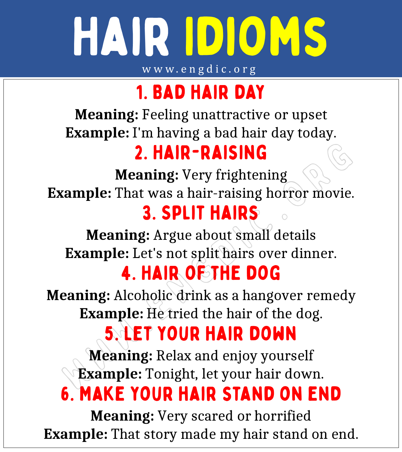 Hair Idioms