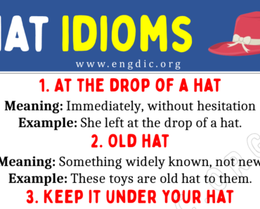 Hat Idioms (With Meaning and Examples)