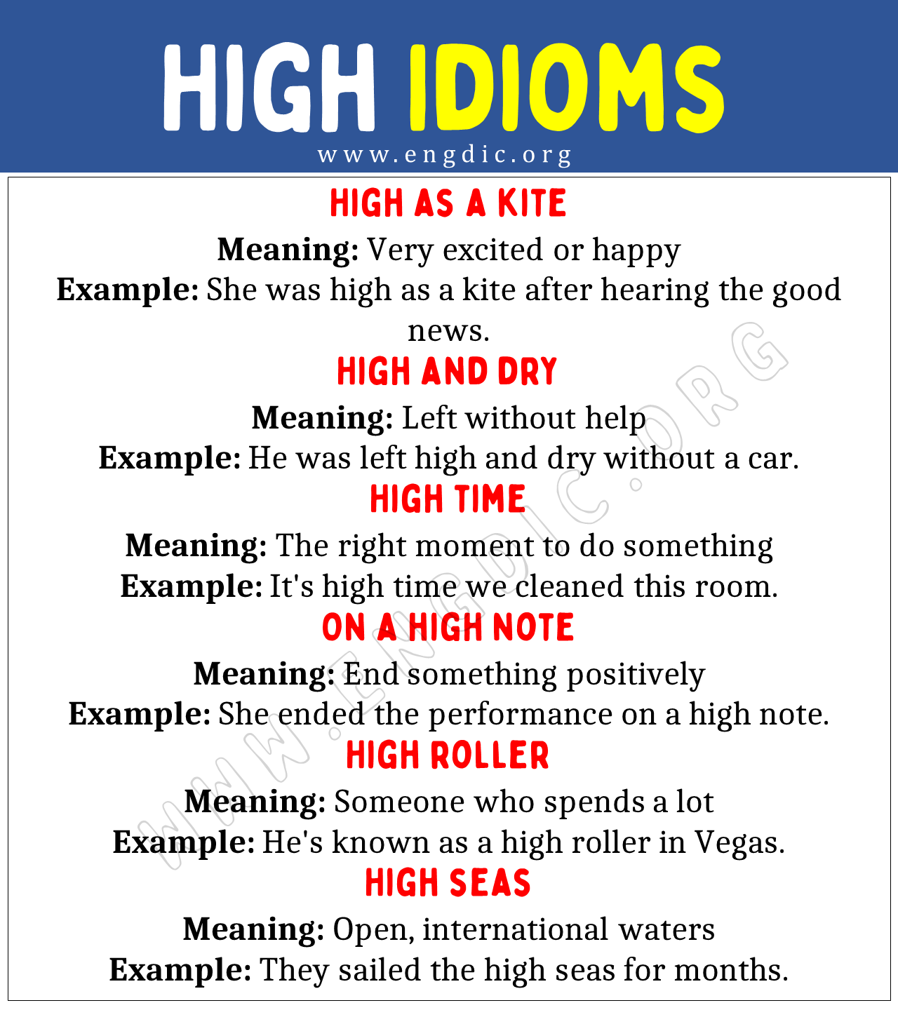 High Idioms