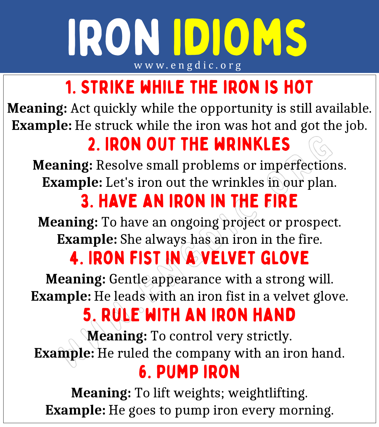 Iron Idioms