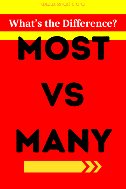 Most vs Many (What's the Difference?) - EngDic