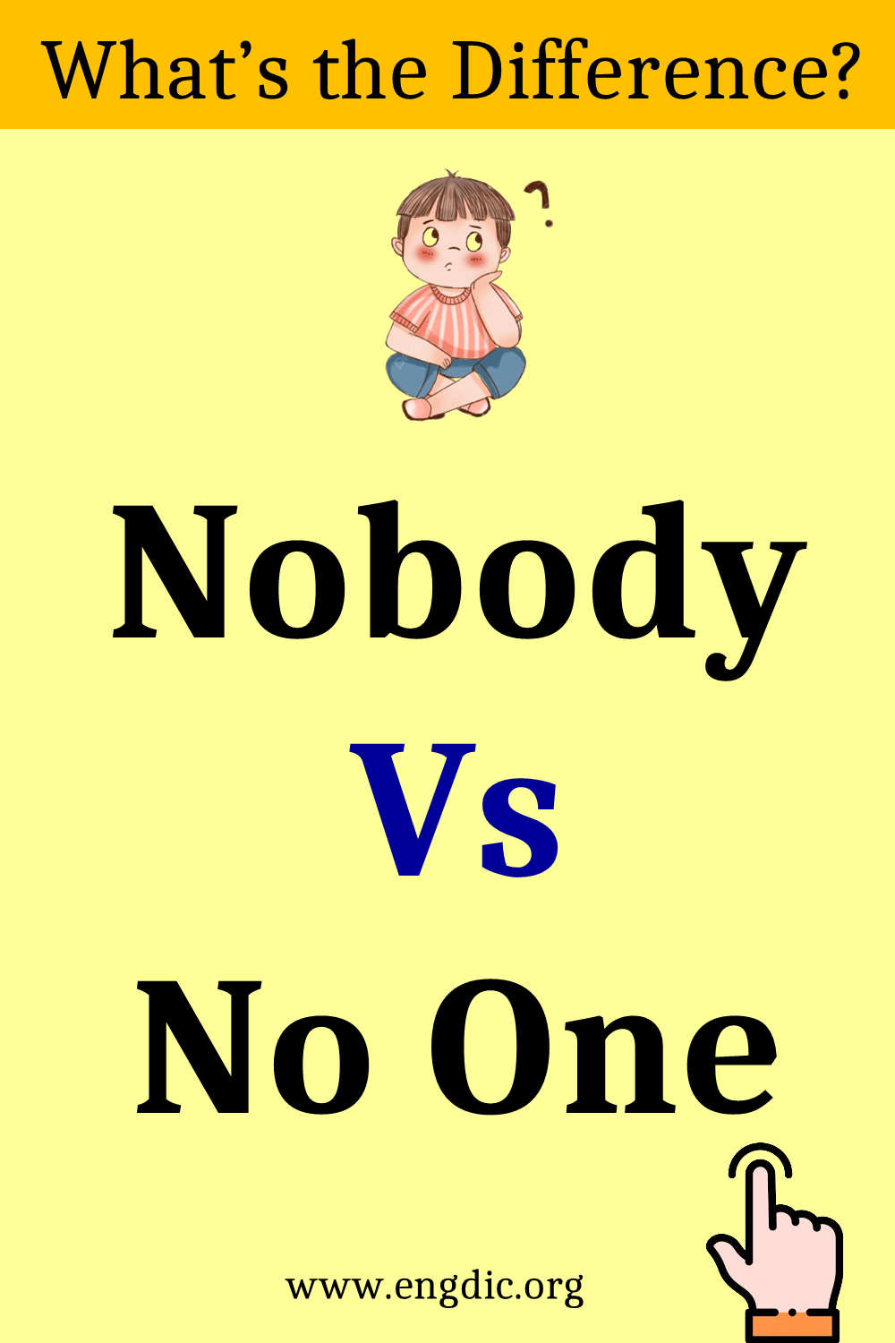 Nobody vs No One