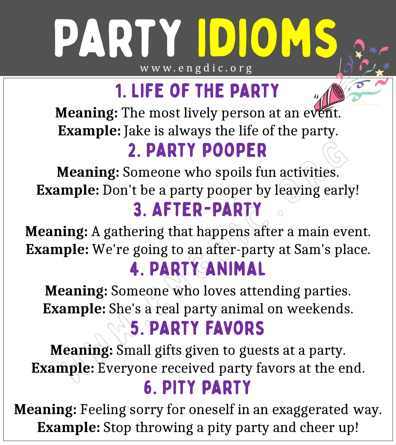 Party Idioms