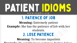 Patient Idioms Copy