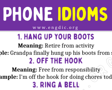 Phone Idioms (With Meaning and Examples)