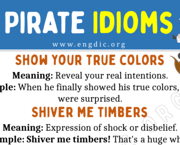 Pirate Idioms (With Meaning and Examples)