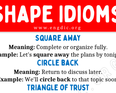 Shape Idioms (With Meaning and Examples)