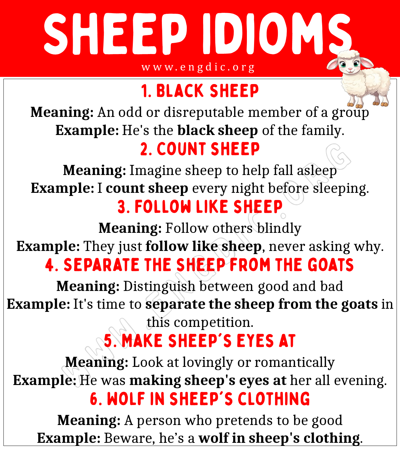 Sheep Idioms