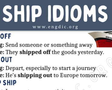 Ship Idioms (With Meaning and Examples)