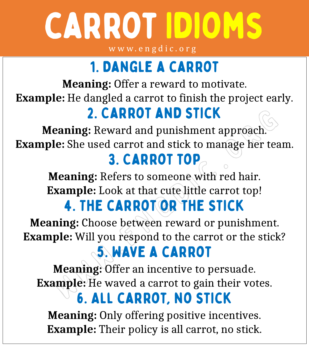 carrot Idioms