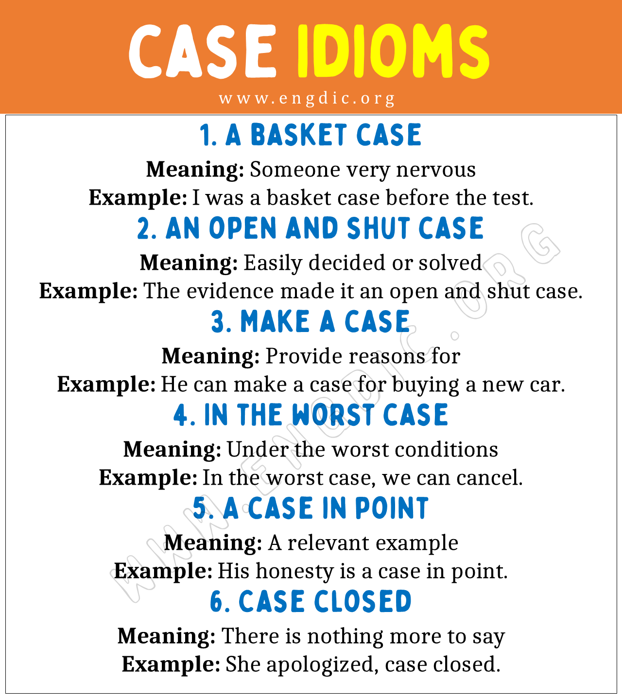 case Idioms