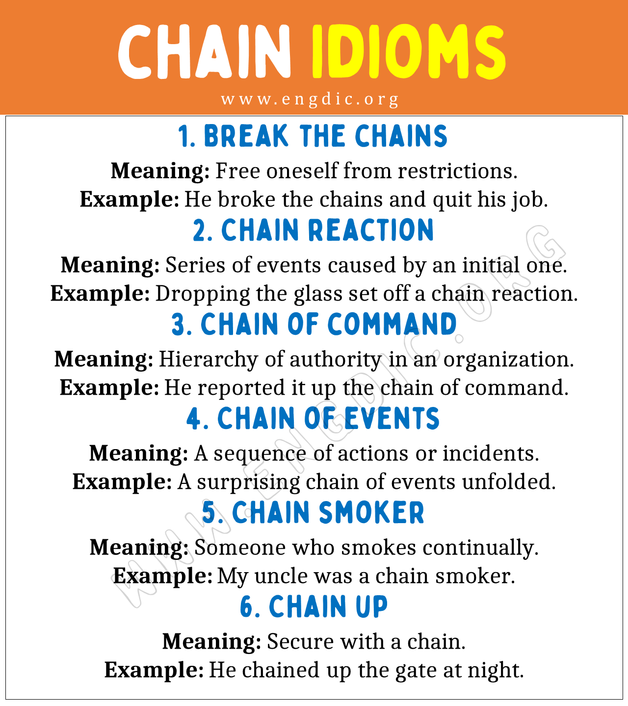 chain Idioms