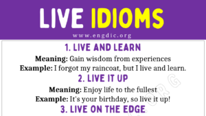 live idioms