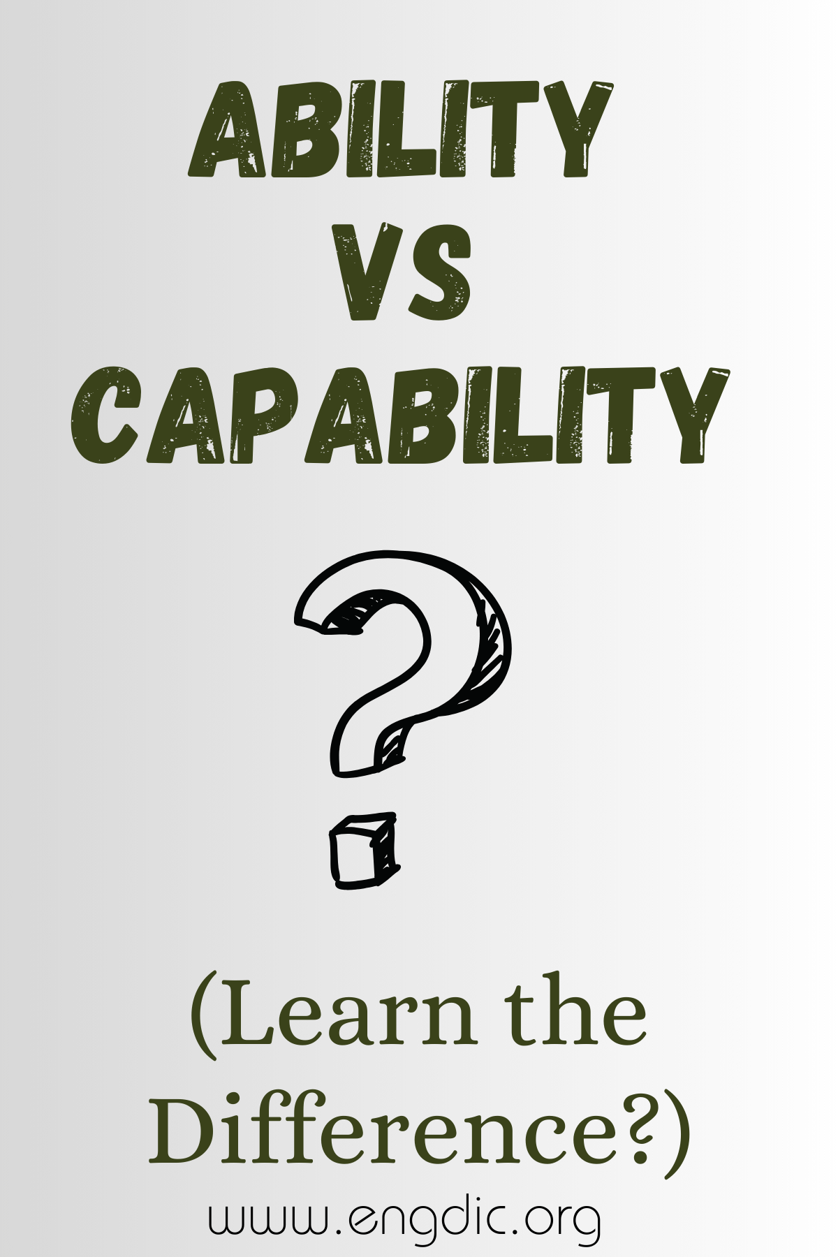 Ability vs Capability