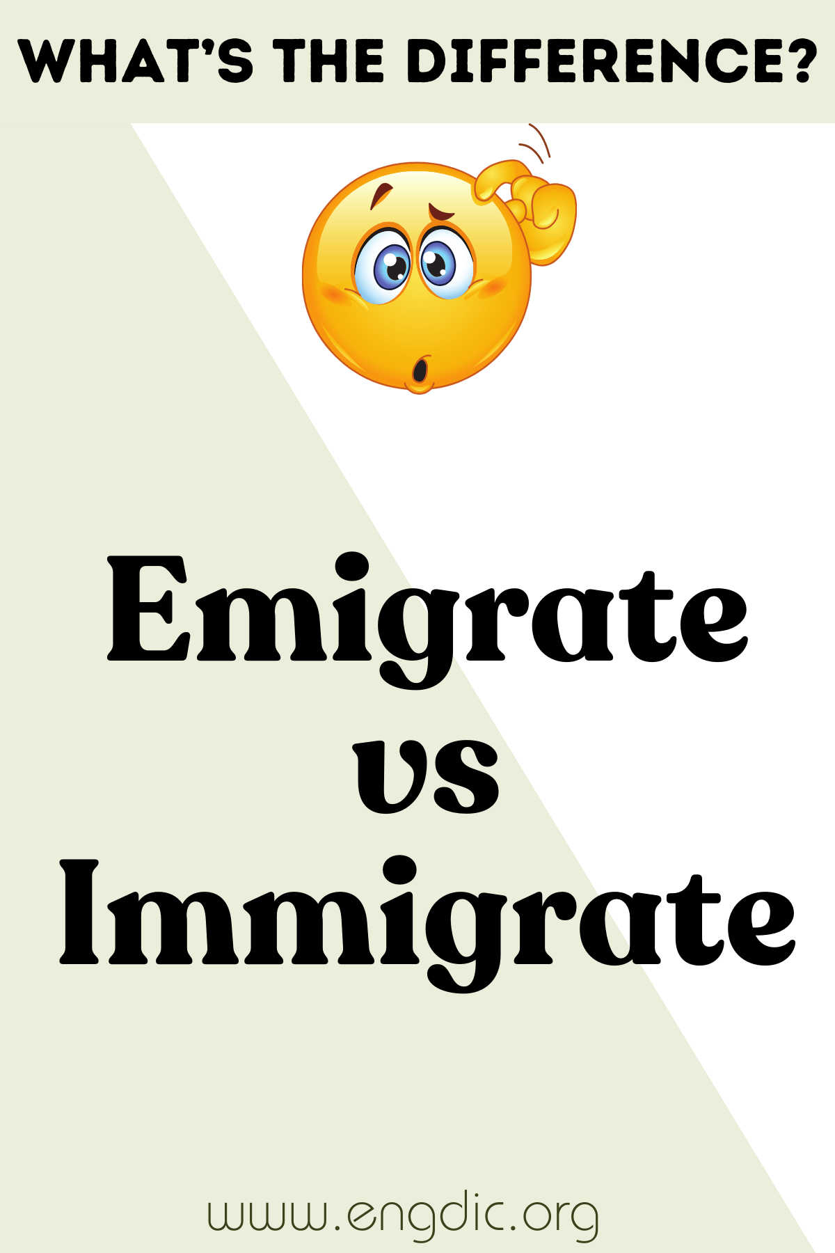 Emigrate vs Immigrate