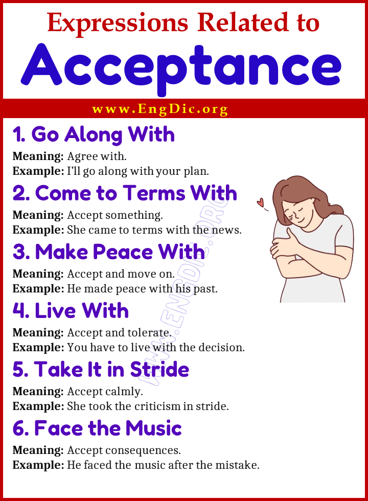 Expressions Related to Acceptance