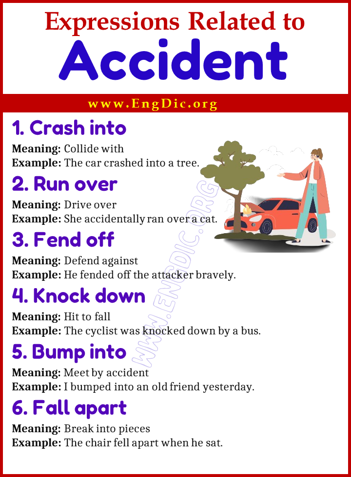 Expressions Related to Accident
