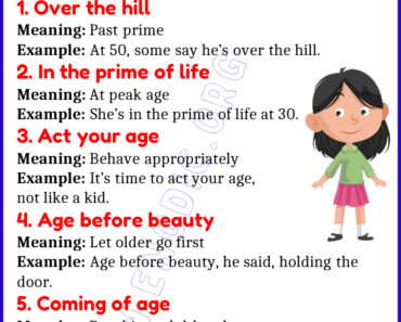 Learn 20 Expressions Related to Age