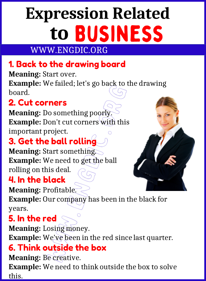 Expressions Related to Business