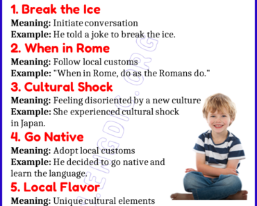 Learn 20 Expressions Related to Culture