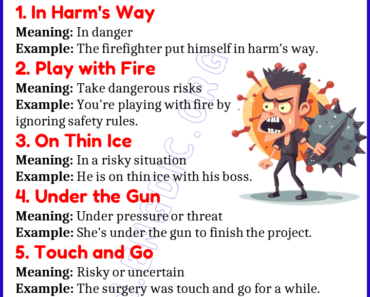 Learn 20 Expressions Related to Danger