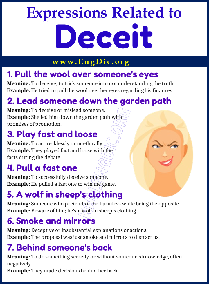 Expressions Related to Deceit